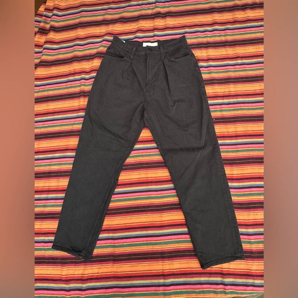Mother Superior The Inside Out Ankle Jean in Faded Black size 27 High waisted